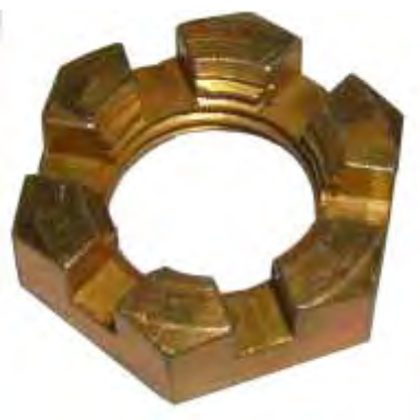 AN320, nut, plain, castellated, shear