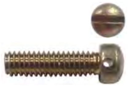 MS35265, screw, machine, drilled fillister head, slotted, carbon steel, unc-2a